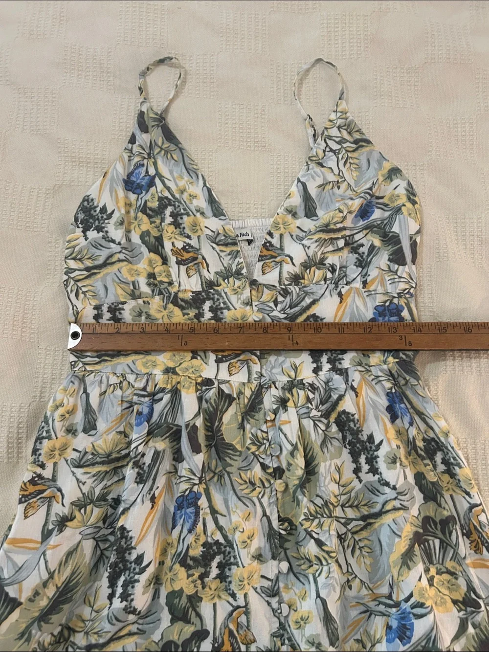 Abercrombie & Fitch  Floral V-Neck Spaghetti Strap Maxi Dress size medium